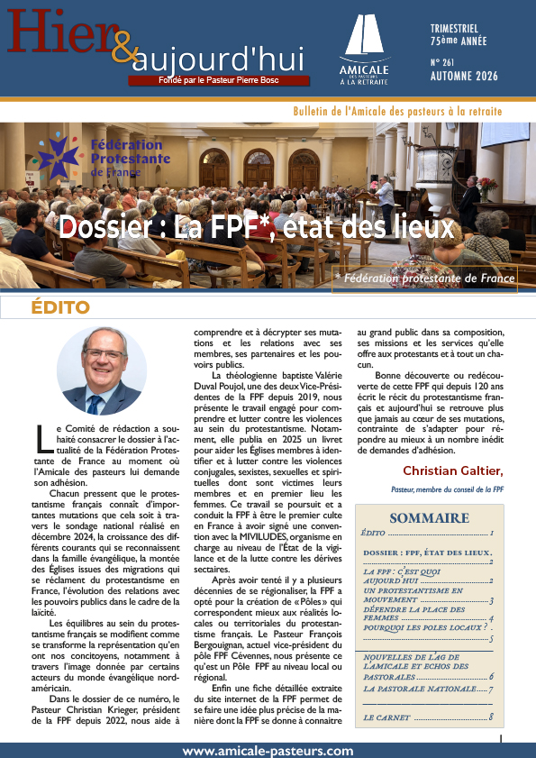 édito Bulletin n°261